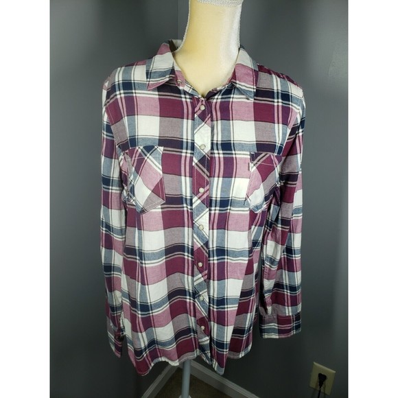 Levi's Tops - Levi's Women's Plaid Pearl Snap Shirt Size Large